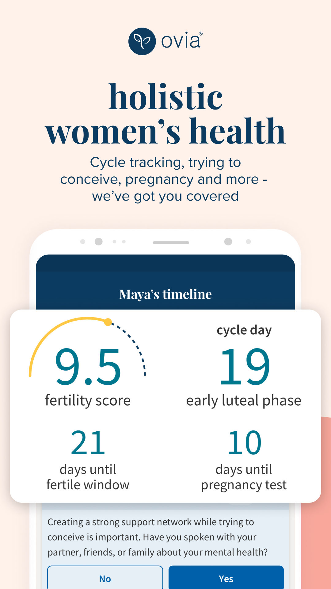 Ovia Cycle & Pregnancy Tracker APK screenshot
