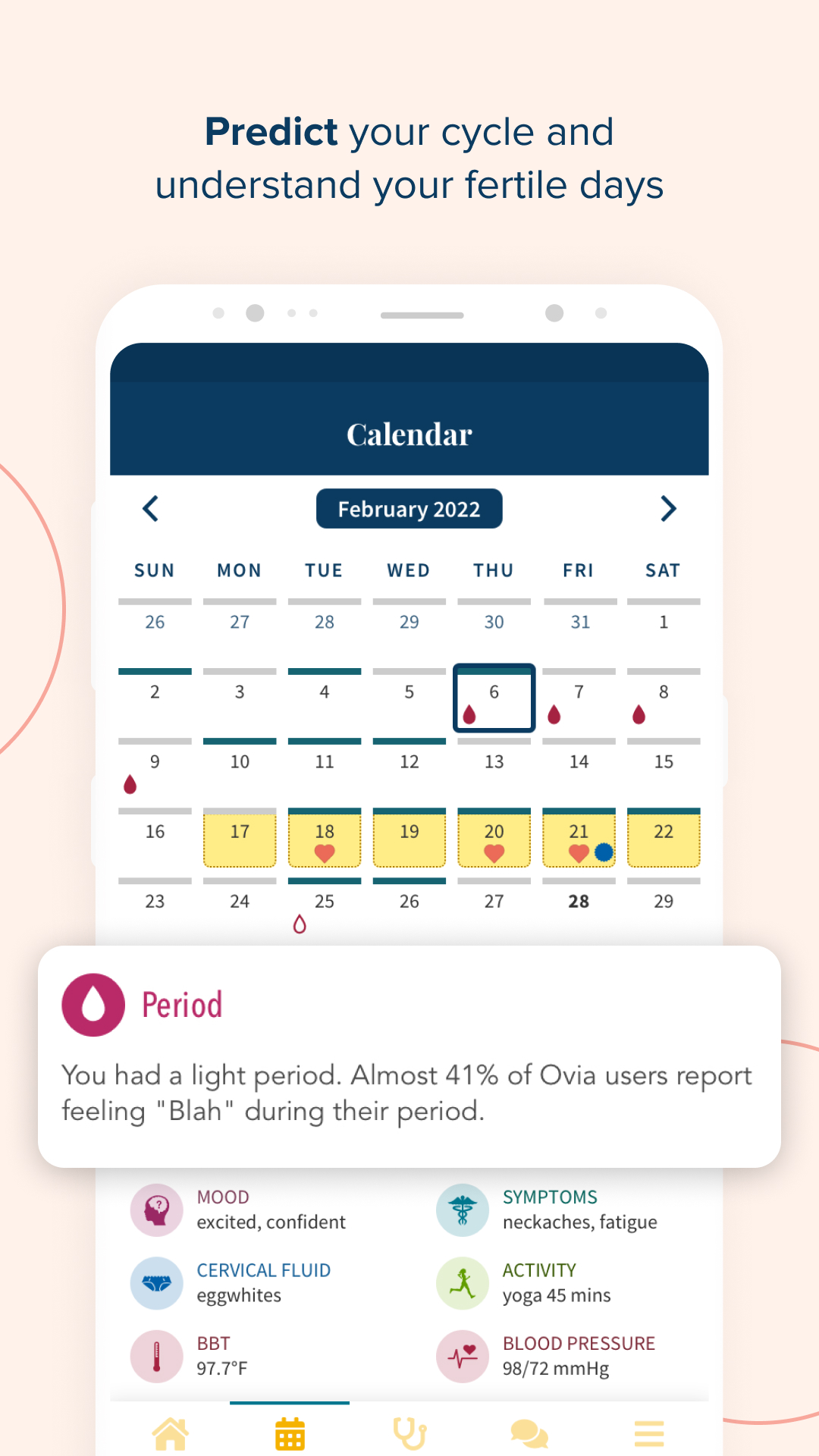 Ovia Cycle & Pregnancy Tracker APK screenshot