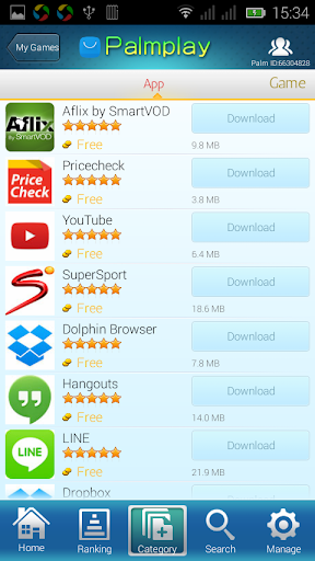 Palmstore APK screenshot