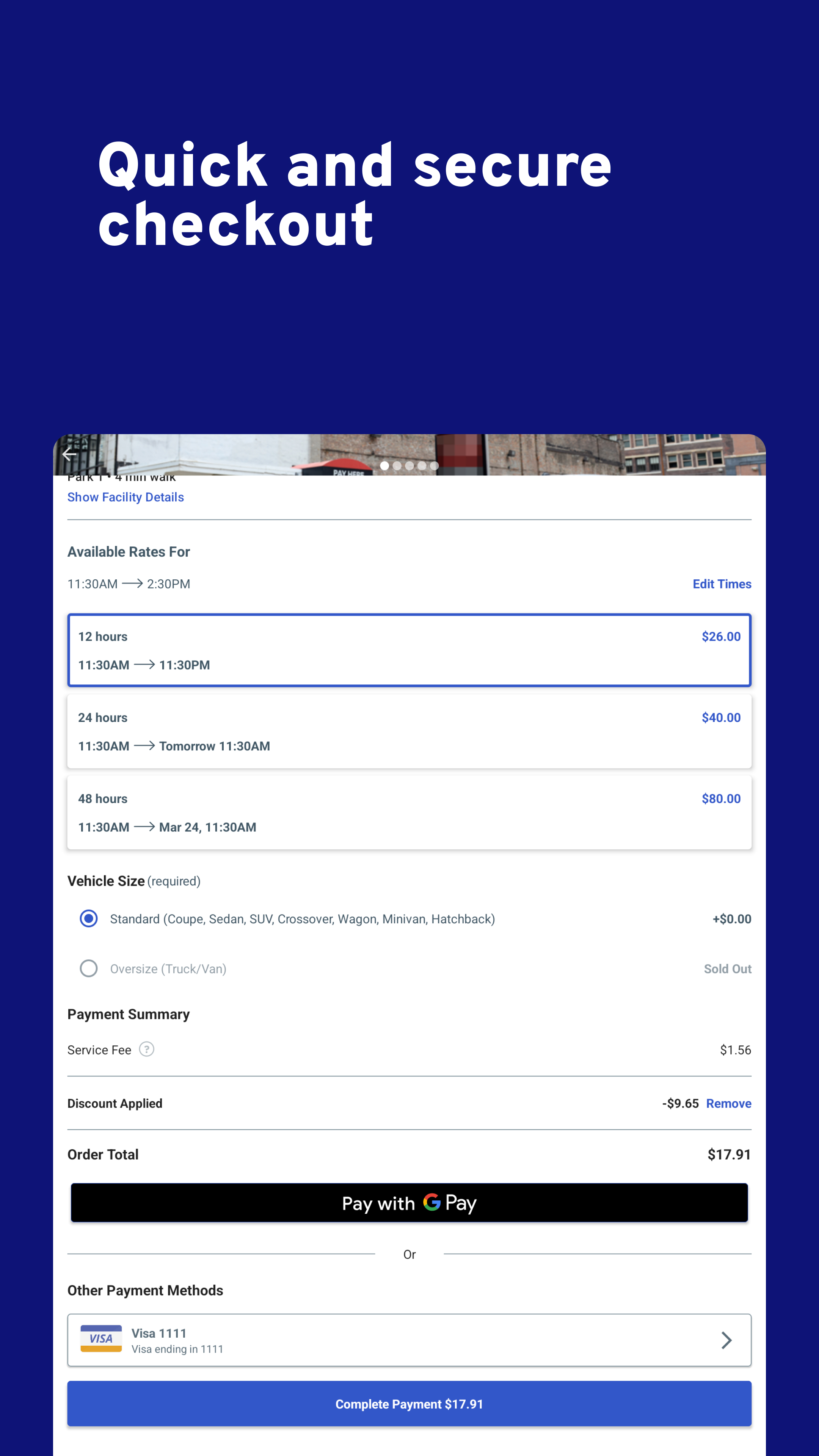 ParkWhiz -- Parking App APK screenshot