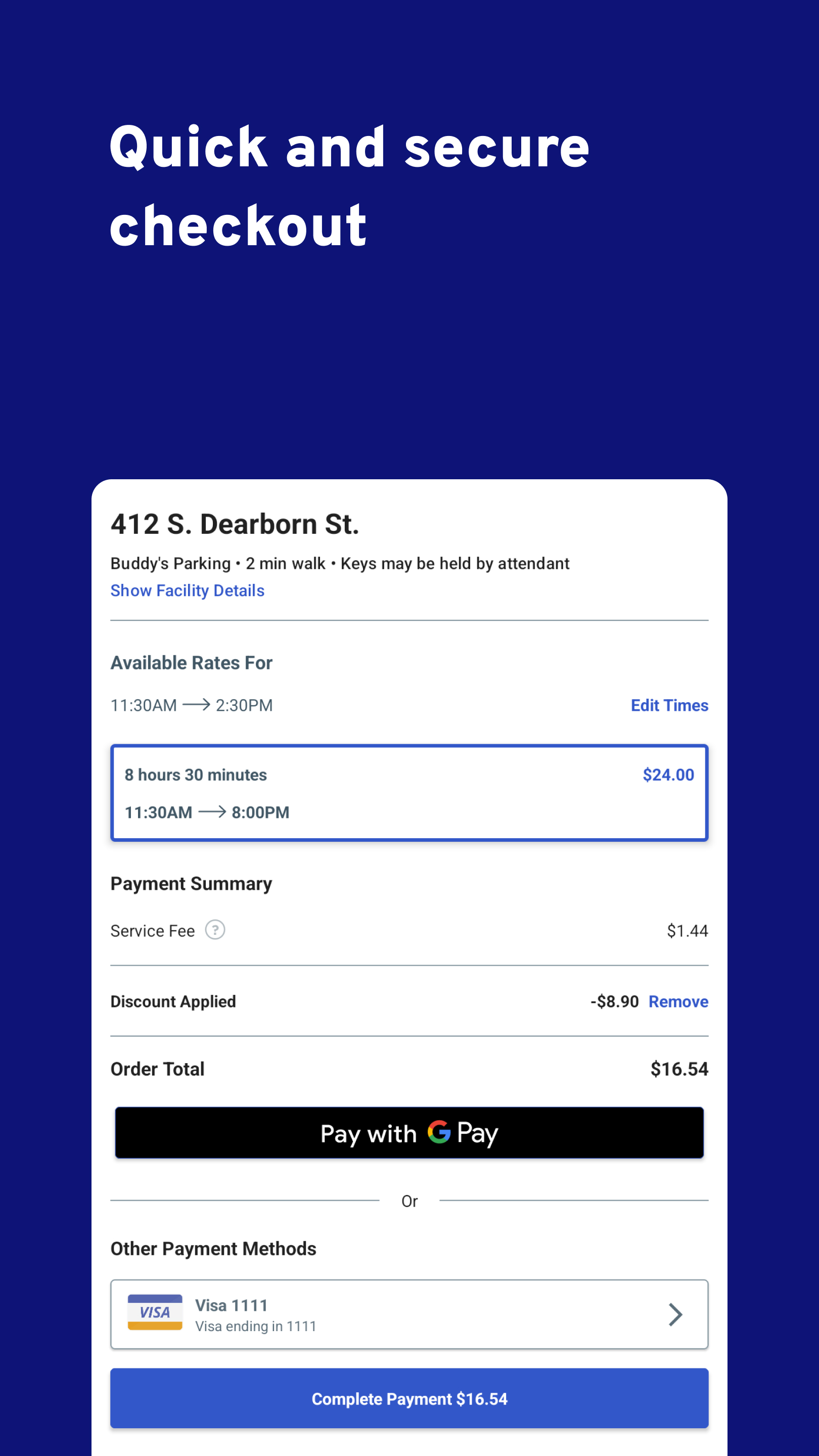 ParkWhiz -- Parking App APK screenshot