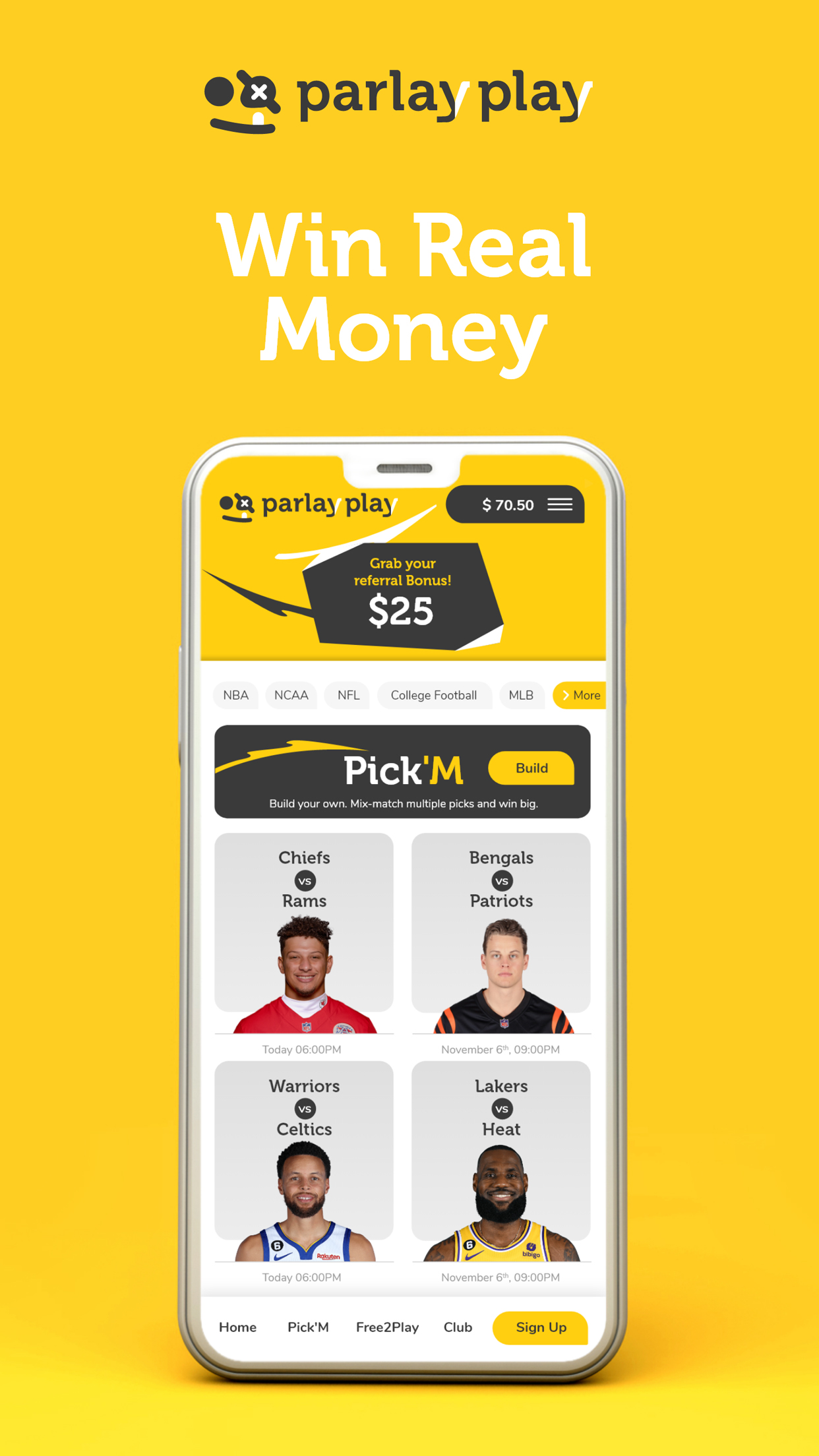 ParlayPlay Fantasy Sports Game APK screenshot