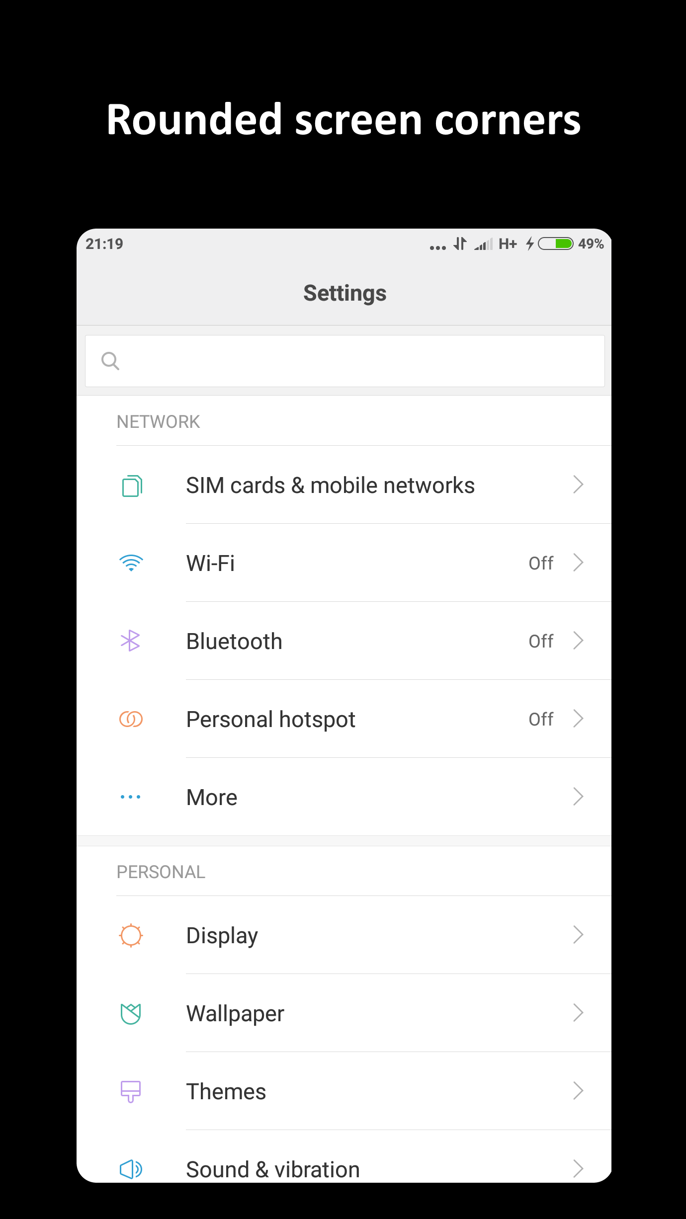Partial Screen screenshot