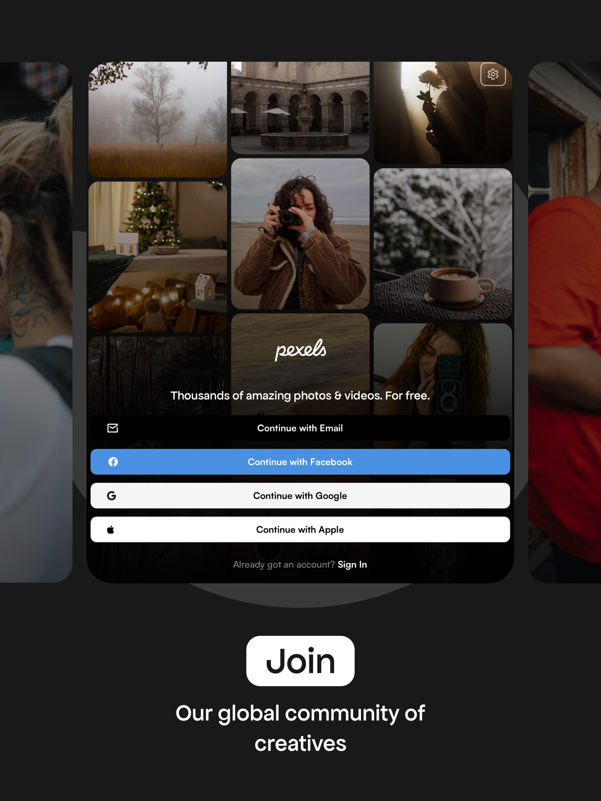 Pexels: HD+ videos & photos APK screenshot