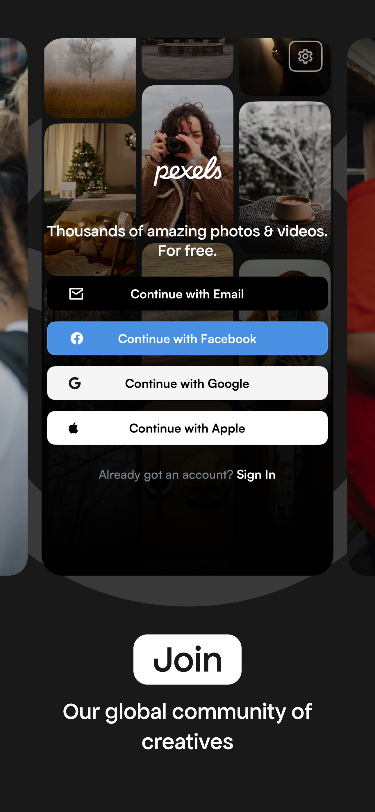 Pexels: HD+ videos & photos APK screenshot