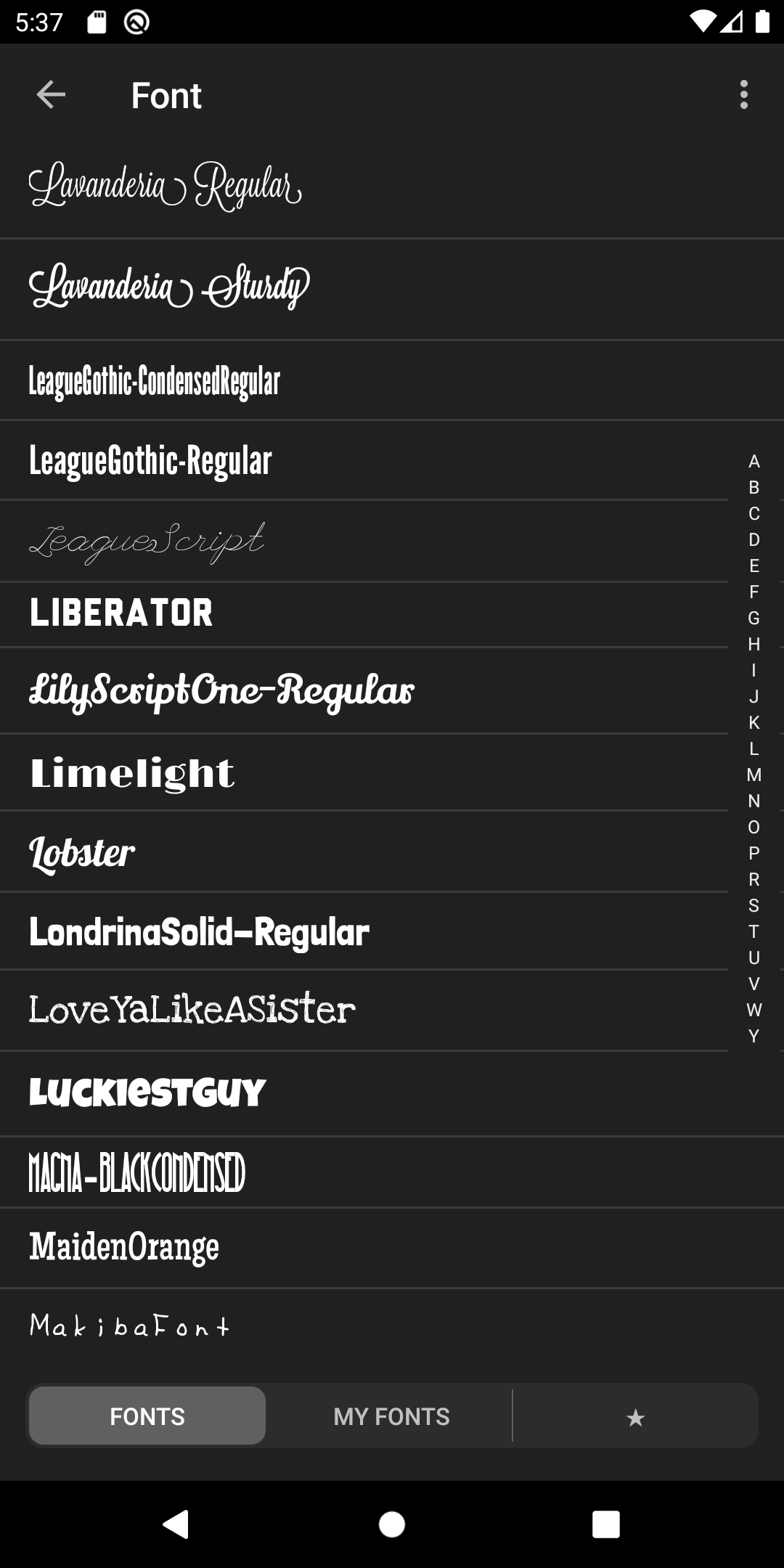 Phonto APK screenshot