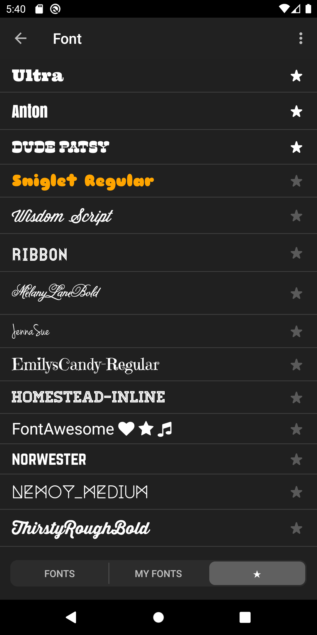 Phonto APK screenshot