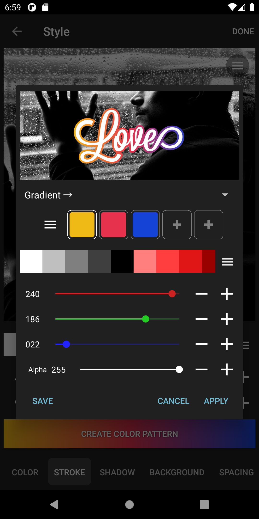 Phonto APK screenshot