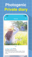Photo Diary: Journal with lock APK screenshot