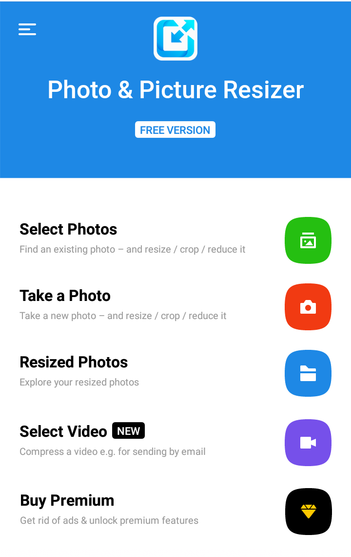 Уменьшение изображений-Resizer APK screenshot