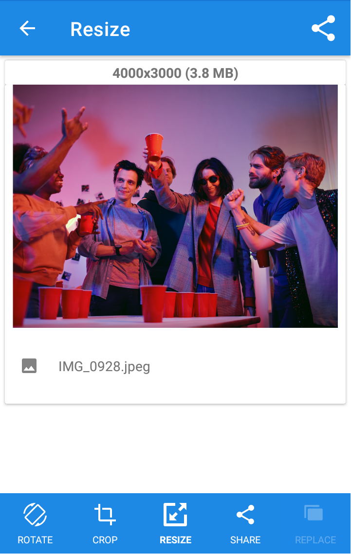 Уменьшение изображений-Resizer APK screenshot