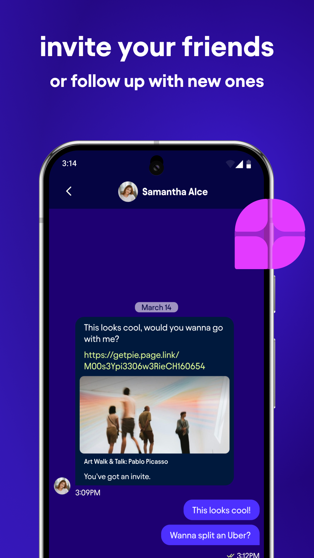 pie: make better friends APK screenshot