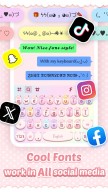 Pink Cute Hippo Theme APK screenshot