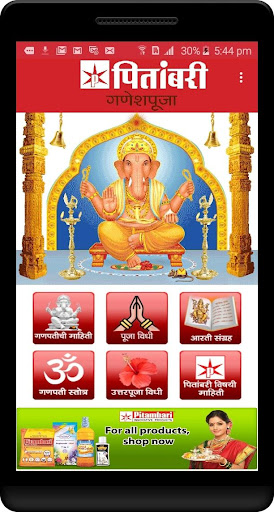 Pitambari Ganesh Puja APK 2