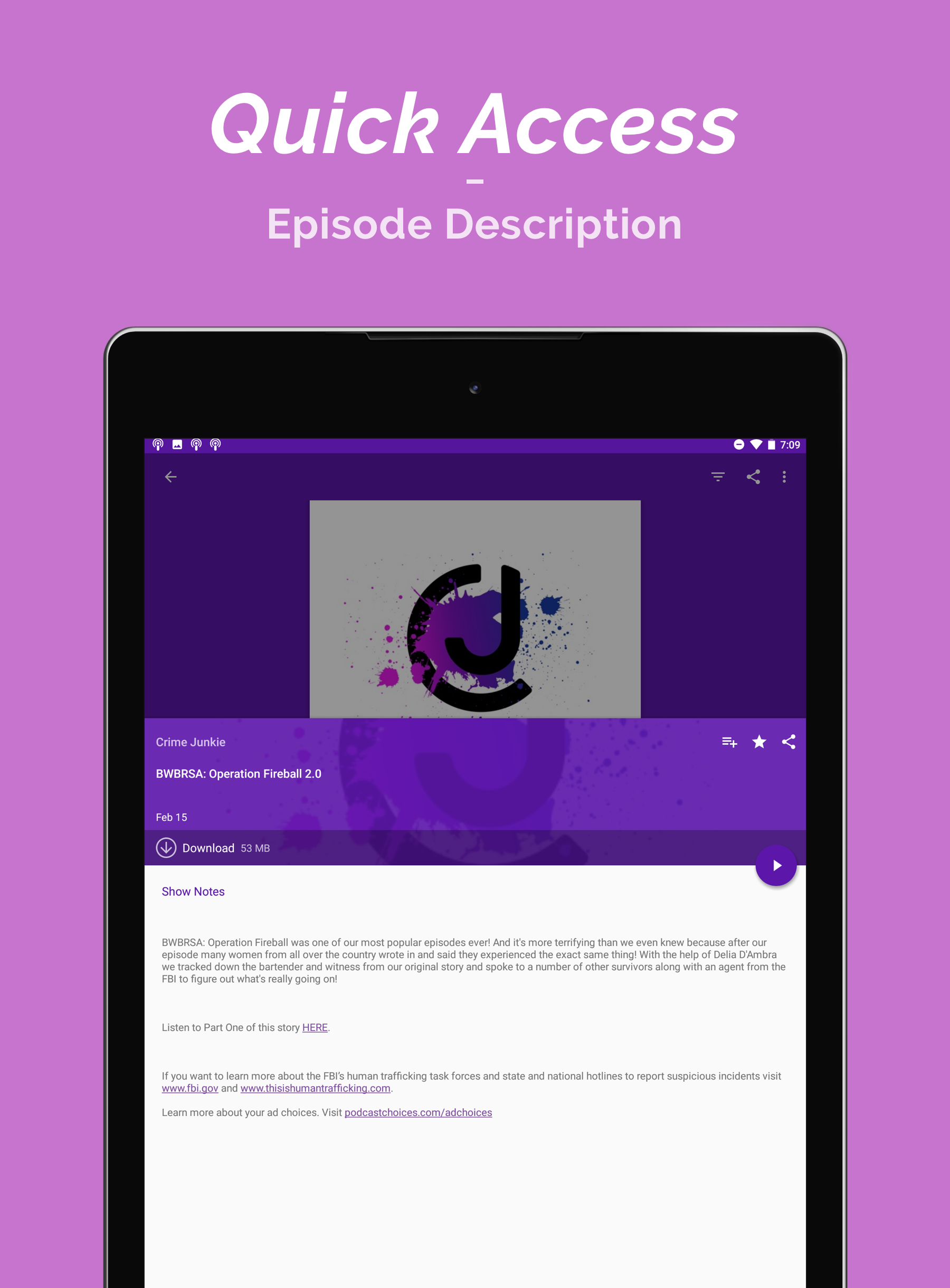 Podcast Player APK screenshot