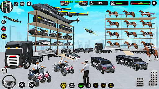 Police Transports Car Parking APK screenshot