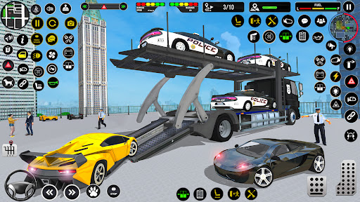 Police Transports Car Parking APK screenshot