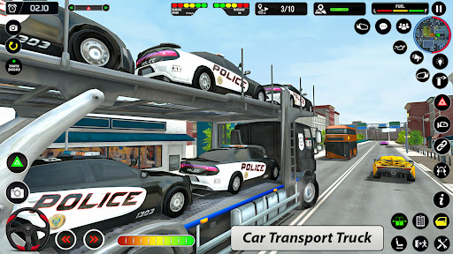 Police Transports Car Parking APK screenshot