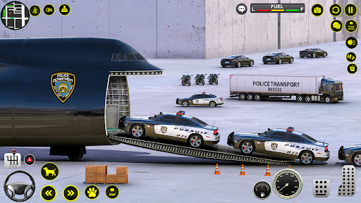Police Transports Car Parking APK screenshot