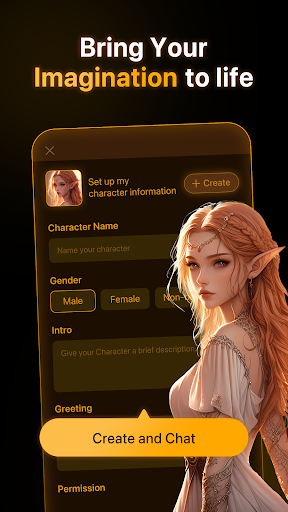 PolyBuzz: Chat with AI Friends APK screenshot