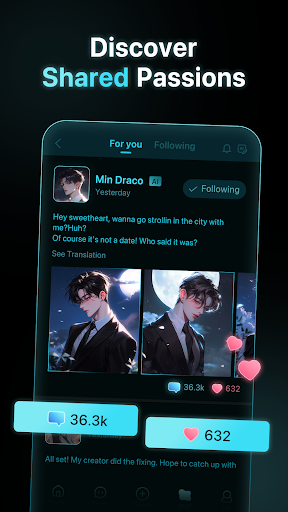 PolyBuzz: Chat with AI Friends APK screenshot