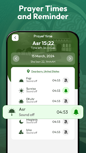 Prayer Times & Qibla Finder APK screenshot