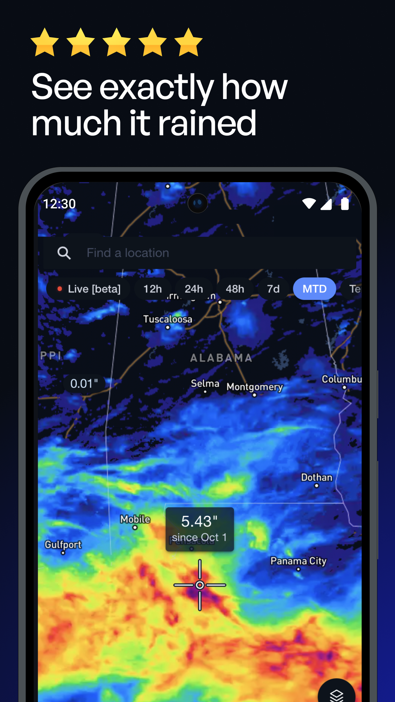Precip - Rain & Snow Totals APK screenshot