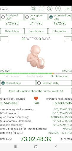 Pregnancy Due Date Calculator APK screenshot