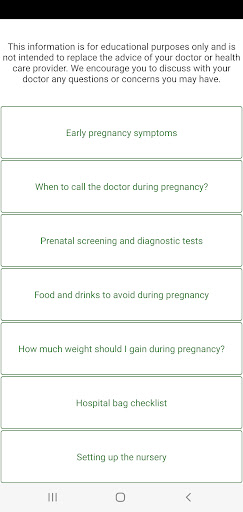 Pregnancy Due Date Calculator APK screenshot
