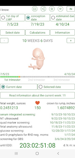 Pregnancy Due Date Calculator APK screenshot