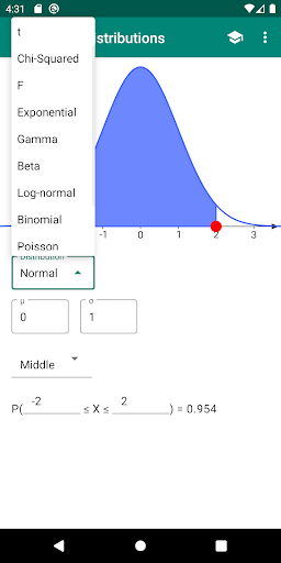 Probability Distributions APK screenshot