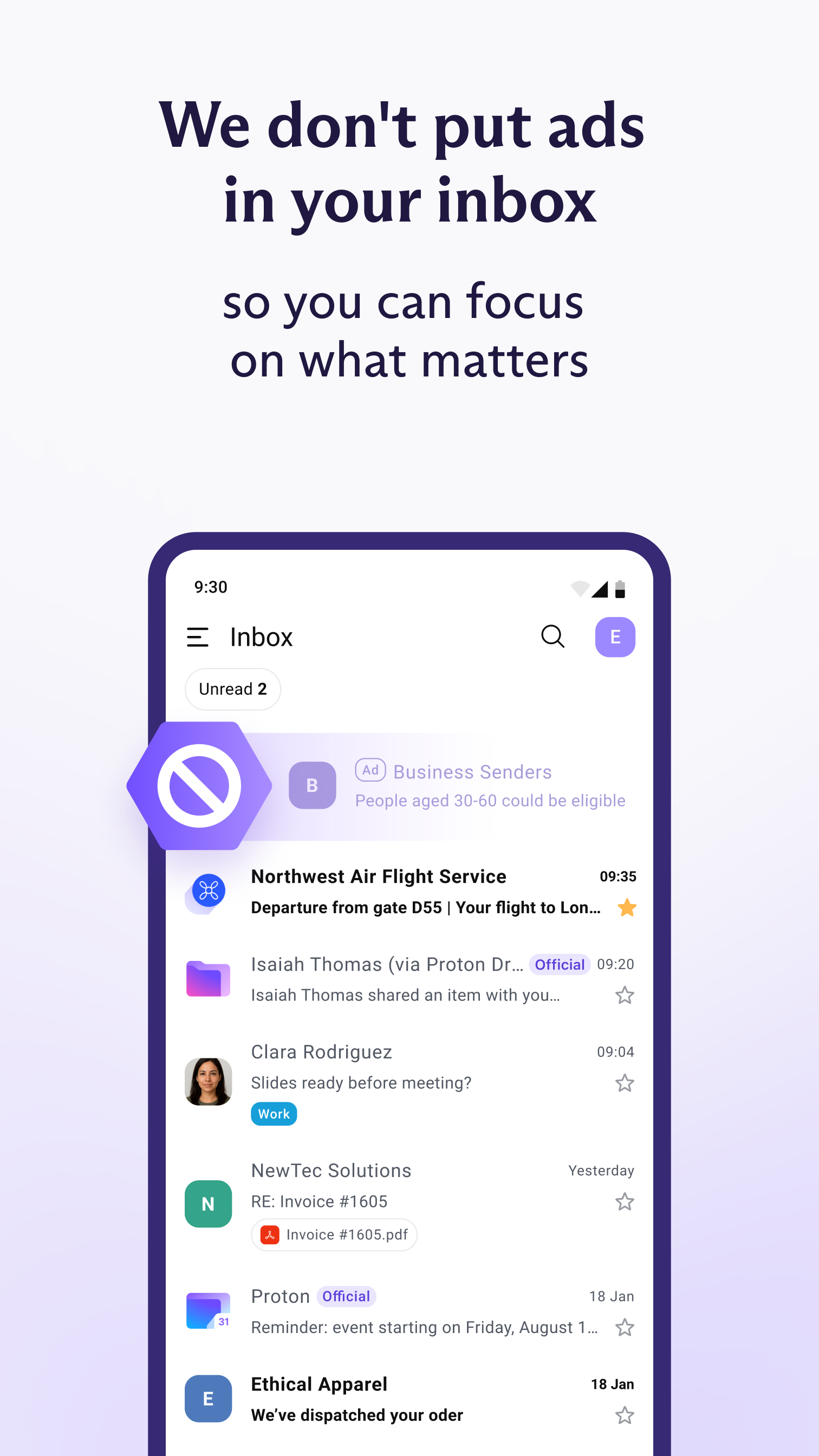 Proton Mail screenshot