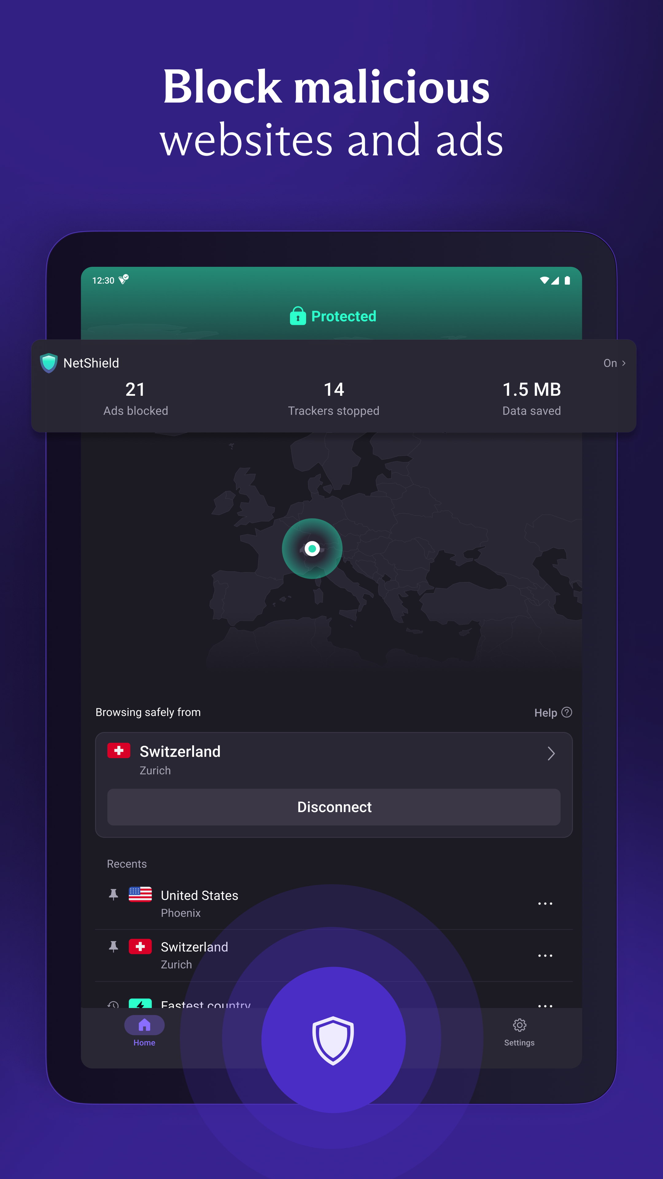 Proton VPN screenshot