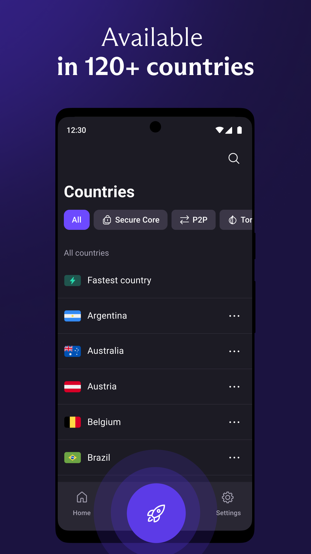 Proton VPN screenshot