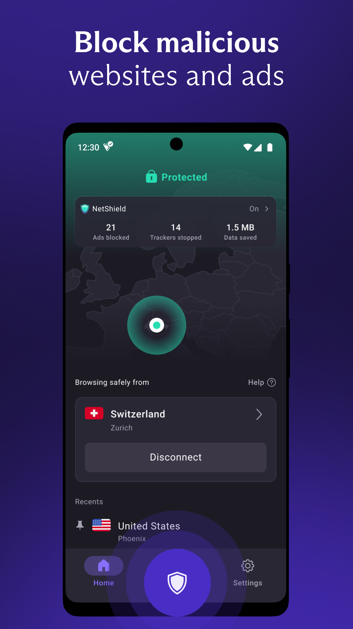 Proton VPN screenshot