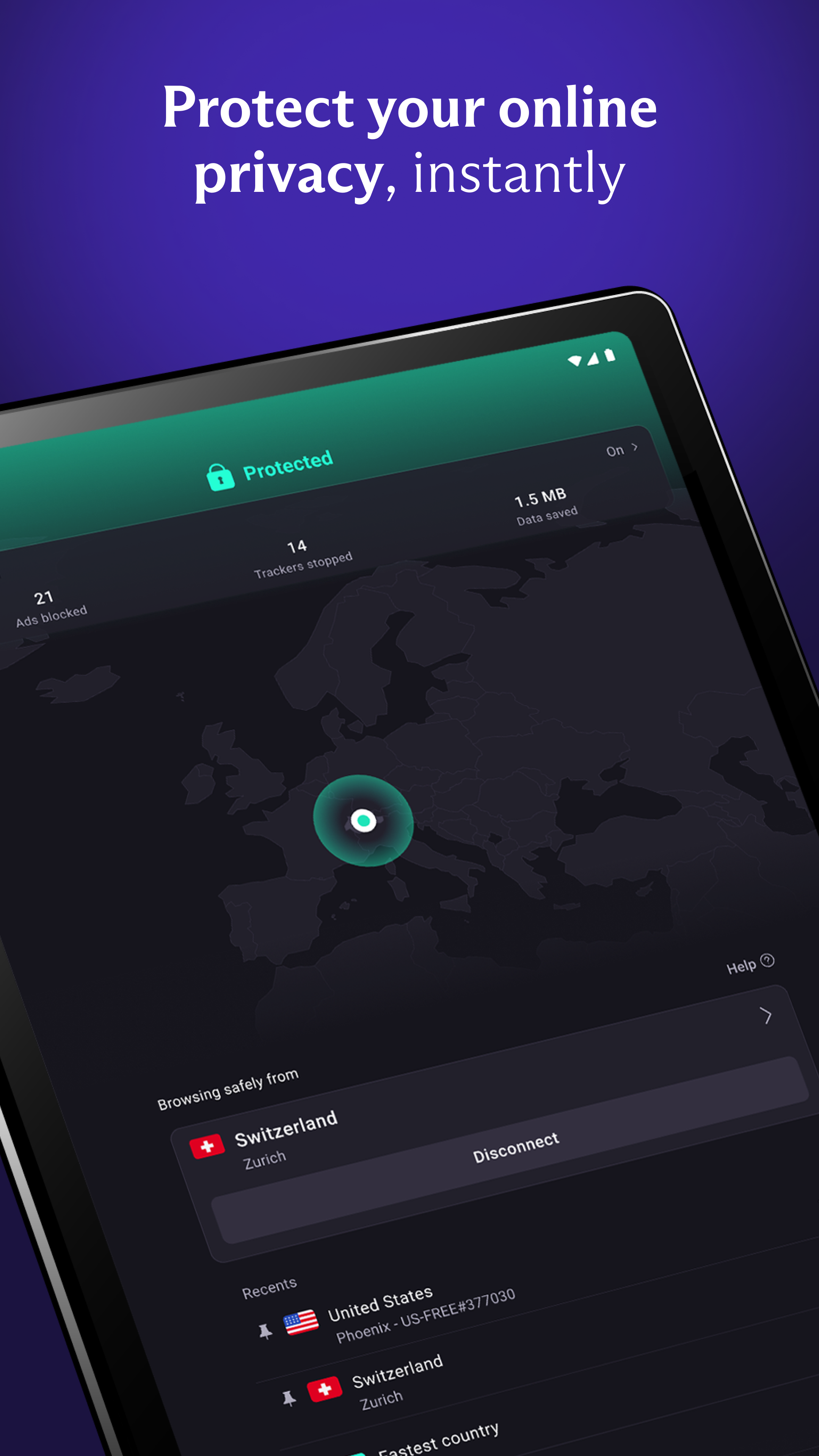 Proton VPN screenshot