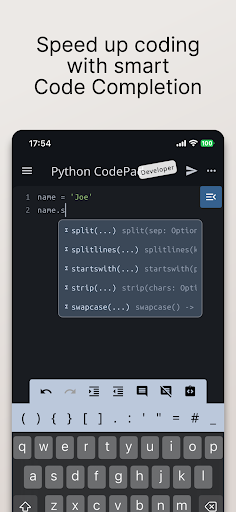 Python Coding Editor & IDE App APK screenshot