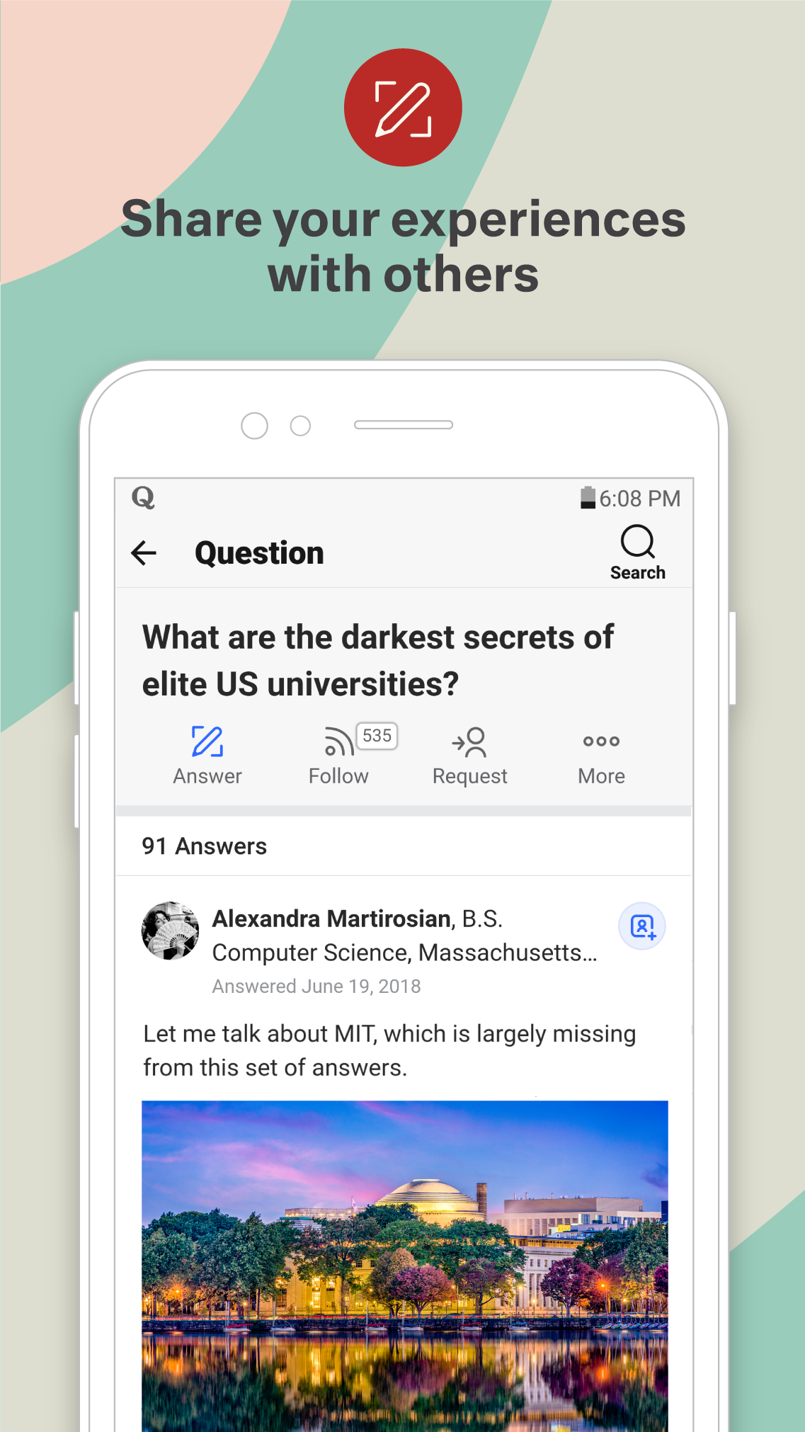 Quora APK screenshot