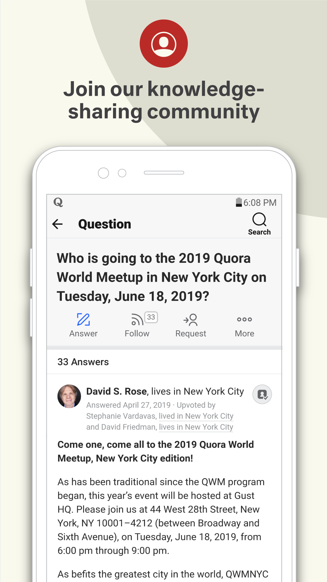 Quora APK screenshot