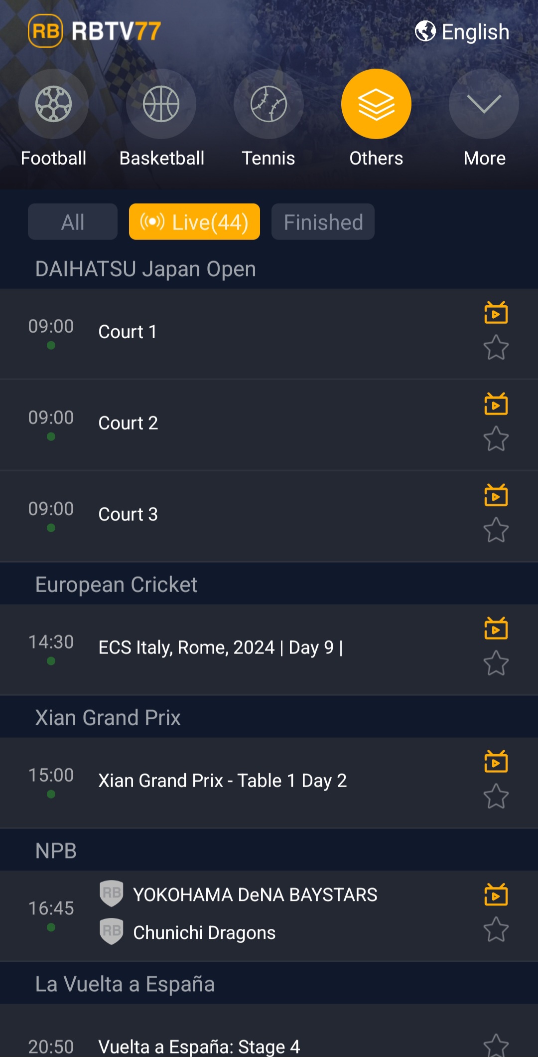 RBTV77 APK screenshot