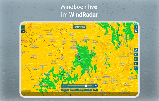 RegenRadar mit Unwetterwarnung APK screenshot