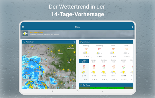 RegenRadar mit Unwetterwarnung APK screenshot