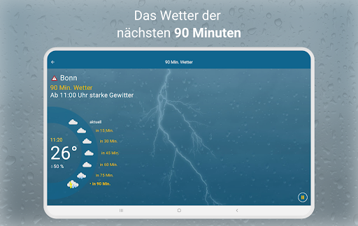 RegenRadar mit Unwetterwarnung APK screenshot