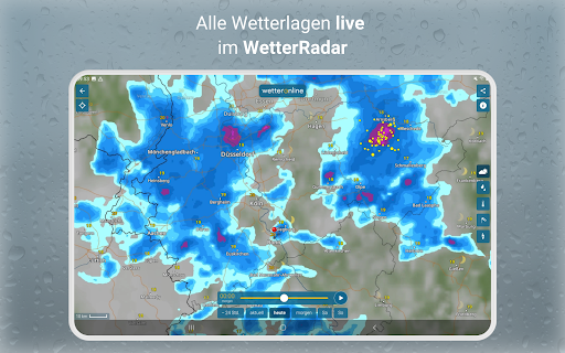 RegenRadar mit Unwetterwarnung APK screenshot