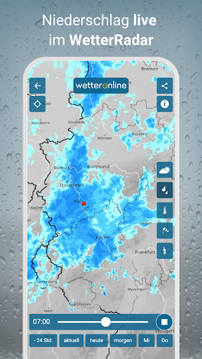 RegenRadar mit Unwetterwarnung APK screenshot