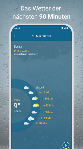 RegenRadar mit Unwetterwarnung APK screenshot