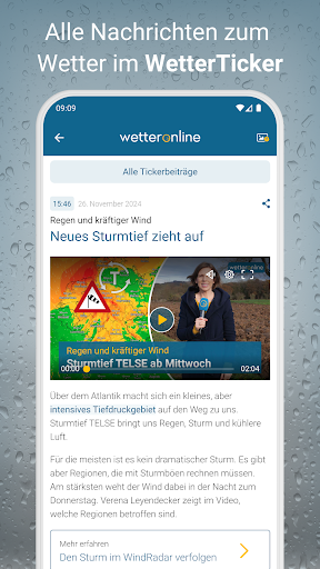 RegenRadar mit Unwetterwarnung APK screenshot