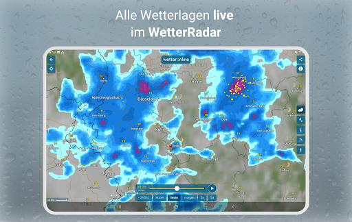 RegenRadar mit Unwetterwarnung APK screenshot