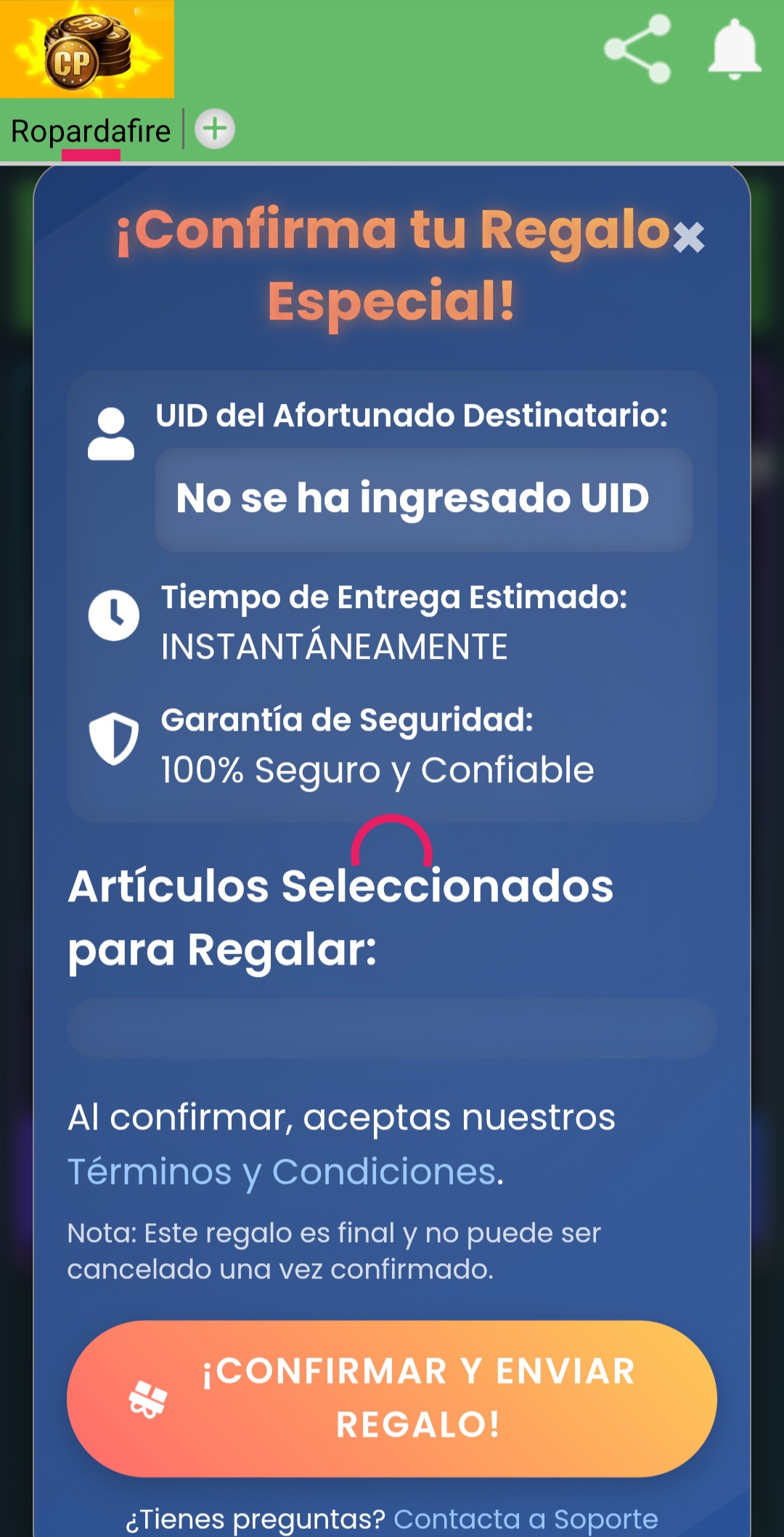 Ropardafire screenshot