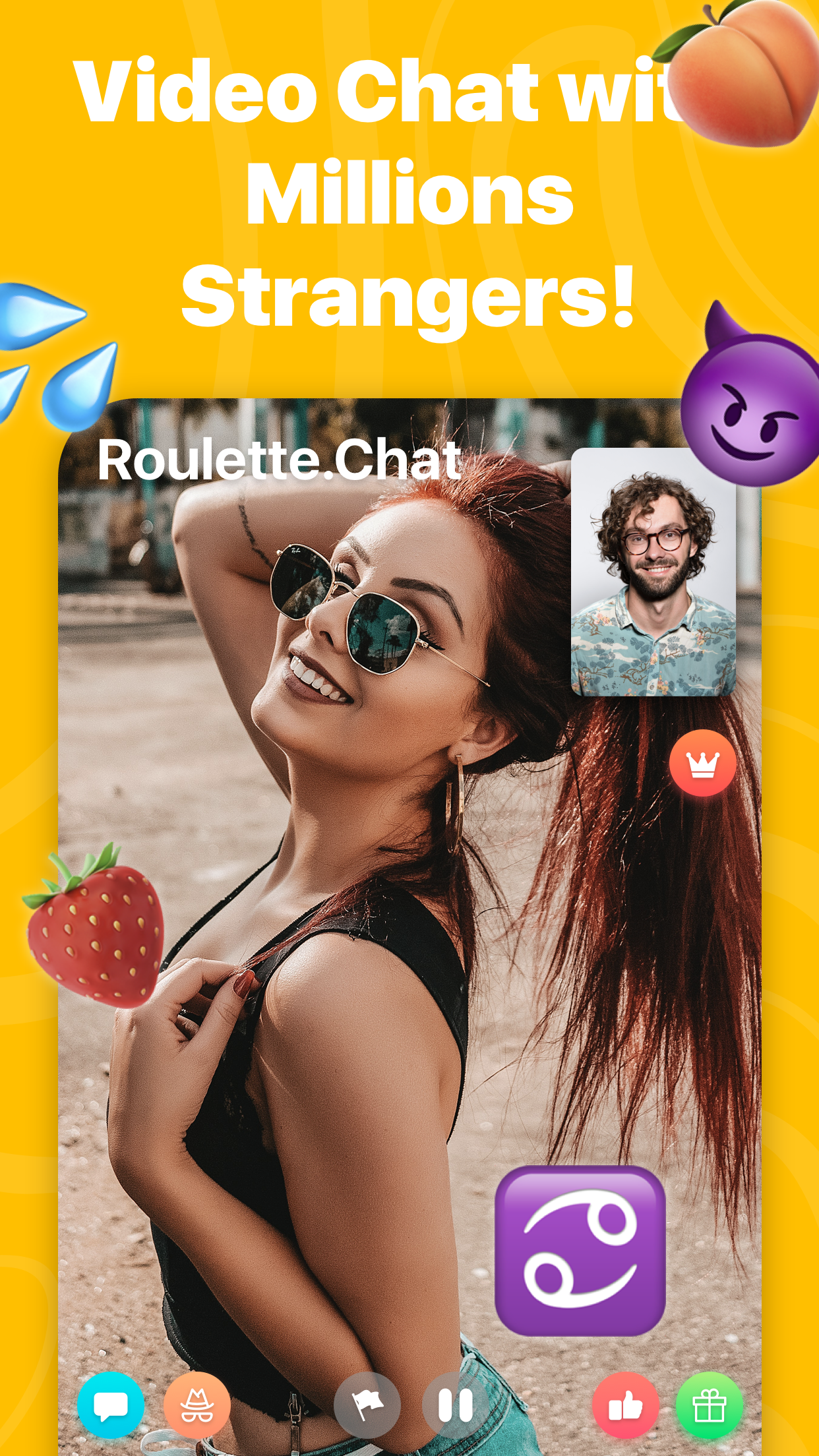 Roulette Chat Video Omegle Ome APK screenshot